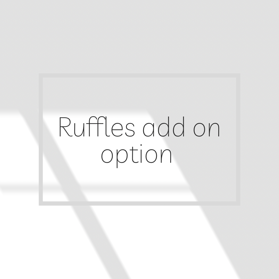 Ruffles trim add ons