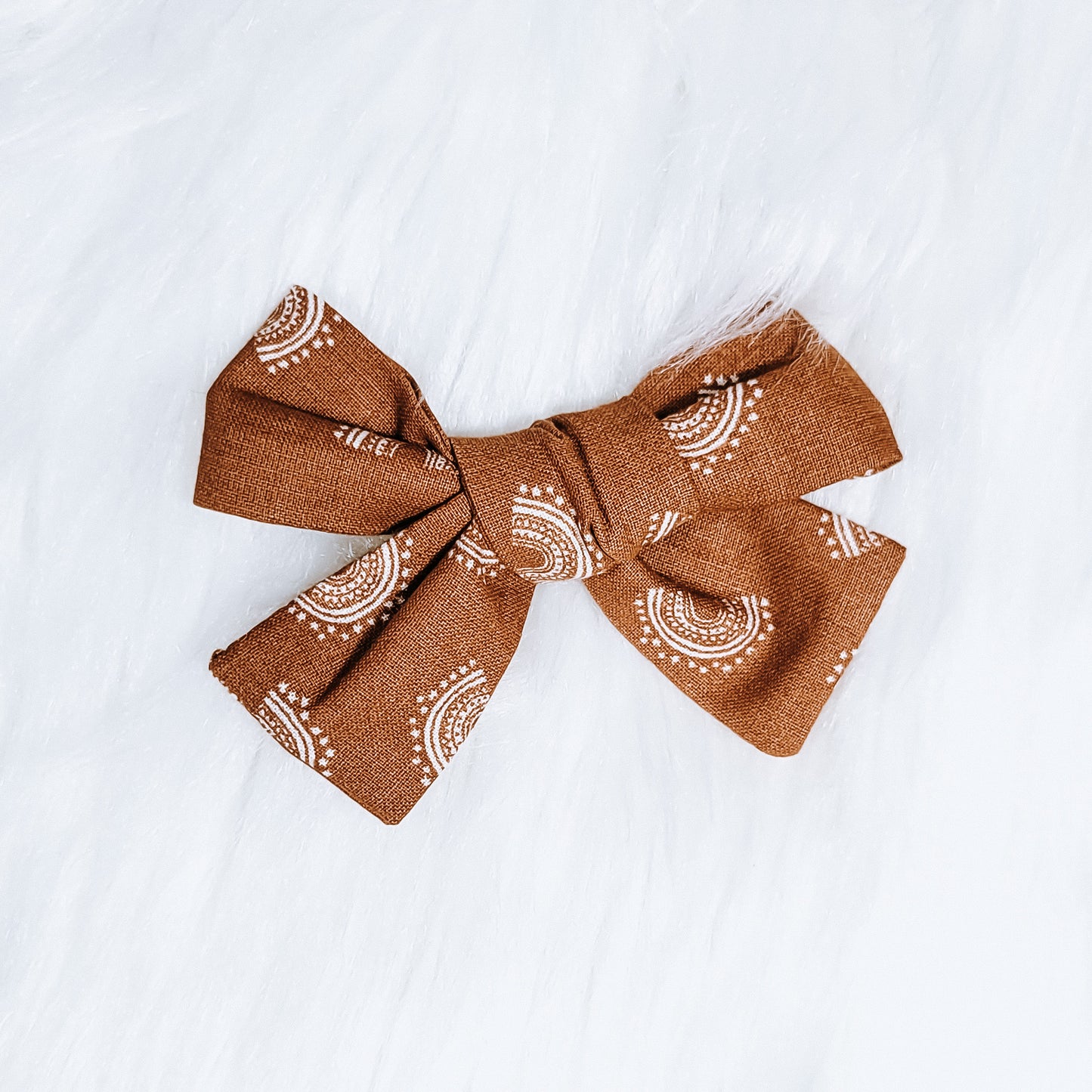 The "Pumpkin Spice" pin wheel hairbow